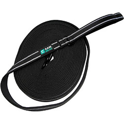 BigBuy Longe pour chien - CANI GEAR - 10 m - Néoprene souple avec poignée - Noir