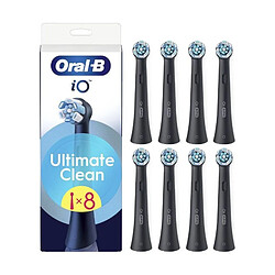 Oral B Brossette ORAL-B - iO refills Ultimate Clean - Pack de 8 - Noir