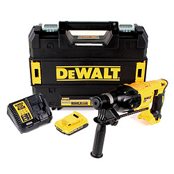 DeWalt DCH 133 D1 Marteau combiné sans fil 18V 2,6J SDS plus Brushless + 1x batterie 2,0Ah + chargeur + TSTAK