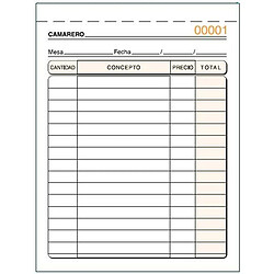 Big Buy Livret de factures 10,5 x 15 cm (5 Unités)