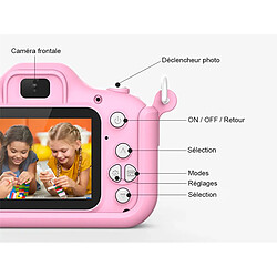 Avizar Appareil Photo Numérique pour Enfant Double Objectif Astro Qualité HD Rose