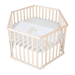 Roba parc bébé hexagonal - Bois naturel