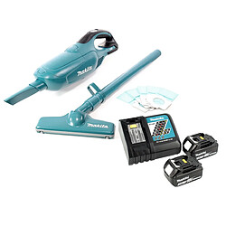 Makita DCL 182 RF Aspirateur à batterie 18 V + 2x batterie 3,0 Ah + chargeur