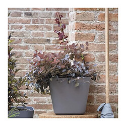 Pot de fleurs carré - DEROMA - Origin - 12 L - Gris