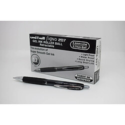 Uni Ball stylo à encre liquide Uni-Ball SigNo 207 Noir 0,4 mm (12 Pièces)