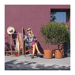 Pot de fleurs - DEROMA - Origin - 85 L - A roulettes - Terre cuite