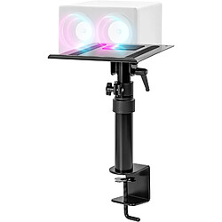 Duronic SPS15 Support d'Enceintes pour Bureau | Hauteur Ajustable de 26,4 à 40,5 cm | Inclinable et Rotatif | Plateau de 24 x 20 cm | Pince de Fixation | Home Cinema Studio d'Enregistrement