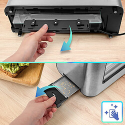 Avis Duronic TB10 Grille-pain de 1000W | Large fente pour 2 tranches de pain | Fenêtre transparente | Finition en acier inoxydable brossé