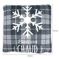 Linnea P17293 - 40x40x9 cm - Gris pas cher