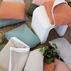 Linnea Gaz & Sherpa - 40x40 cm - Beige pas cher
