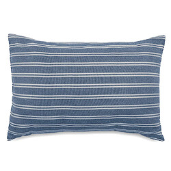 Linnea Coussin de plage coton lavé 20x30 cm LILI FOUTAS bleu marine