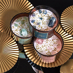 Linnea Bougie parfumée avec pierres collection L'APOTHICAIRE 3 pièces