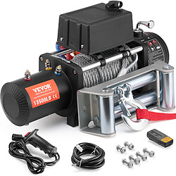 Vevor Treuil électrique 6123kg 12V, câble acier, guide-câble, télécom., IP55, SUV