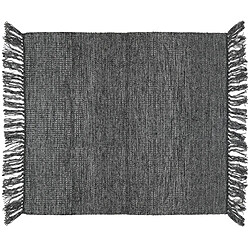 Linnea Penjab - 130x170 cm - Noir - Tapis de salon 130x170 cm collection PENJAB 60% viscose et 40% laine - 1500 g/m² noir Charbon