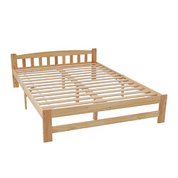 modfu Lit adulte 140x200 cm, couleur bois pas cher