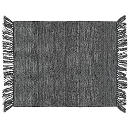 Linnea Penjab - 170x240 cm - Noir - Tapis de salon 170x240 cm collection PENJAB 60% viscose et 40% laine - 1500 g/m² noir Charbon