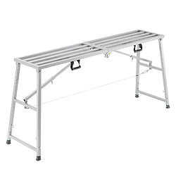 Vevor Plateforme travail pliante 900-1500mm, acier, charge 400kg, antidérapant