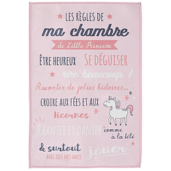 Linnea Tapis enfant 60x90 cm KEHL rose imprimé mes règles