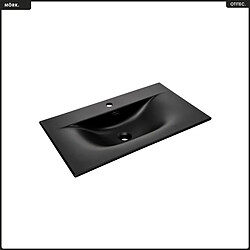 Avis Otitec ensemble meuble salle de bain - Noir mat