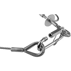 Avis Safety Cable 4 mm - BGV-C1 100 cm Argent Showgear