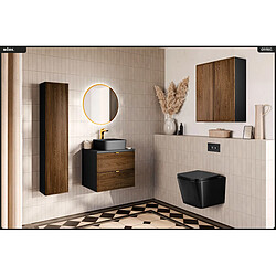 Otitec Ensemble meuble sous-vasque - Noir mat pas cher