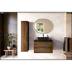 Otitec Ensemble meuble sous-vasque avec vasque - Chêne pas cher