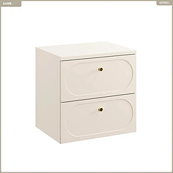 OTITEC Ensemble de meubles sous vasque - 60 cm - avec Plan - SAND