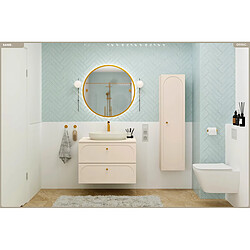 Otitec ensemble meuble salle de bain sous vasque - Sable pas cher