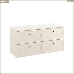 OTITEC Ensemble de meubles sous vasque - 120 cm - avec Plan - SAND