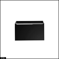 Otitec Meuble sous vasque 2 tiroirs - Noir mat