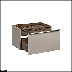 Acheter Otitec meuble vasque avec plan - taupe