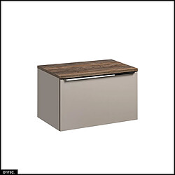 Otitec meuble vasque avec plan - taupe