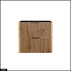 Otitec Meuble sous vasque - Chêne