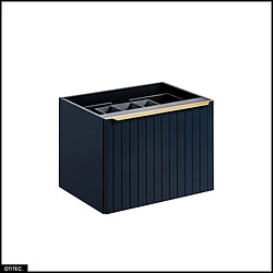 Otitec Meuble vasque suspendu - Bleu foncé