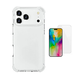 Kit Coque Anti-Choc Superprotect + Film Verre Trempé Clearglass PHONECARE Pour Apple iPhone 17 Pro - Transparent