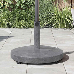 Acheter vidaXL Pied de parasol Aspect Bois Gris Foncé 48 x 48 x 32 cm
