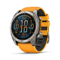 Montre Connectée Garmin Fenix 8 AMOLED Sapphire GPS 51mm Orange