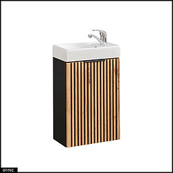 Otitec Meuble lave-mains suspendu - Chêne