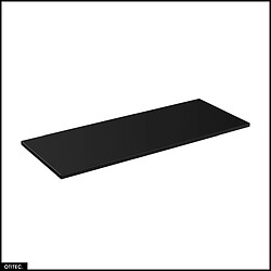 Otitec Meuble vasque double avec vasques - Noir mat pas cher