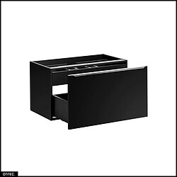 Otitec Meuble vasque 80 cm - Noir mat pas cher
