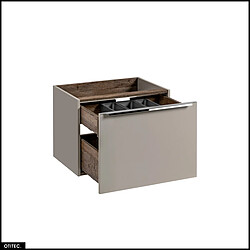 Otitec Meuble vasque suspendu - Taupe pas cher