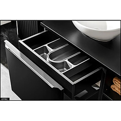Otitec Meuble sous vasque - Noir mat pas cher