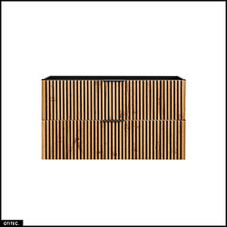 Otitec Meuble sous vasque suspendu - Chêne