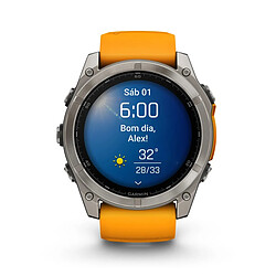 Montre Connectée Garmin Fenix 8 AMOLED Sapphire GPS 51mm Orange
