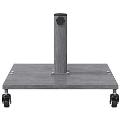 Acheter vidaXL Pied de parasol Aspect Bois Gris Foncé 45 x 45 x 31,5 cm