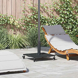 vidaXL Base de parasol extérieur Noir 45 x 45 x 31 cm Acier