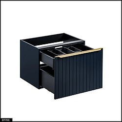 Otitec Meuble vasque suspendu - Bleu foncé pas cher