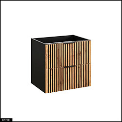 Otitec meuble vasque suspendu - Chêne