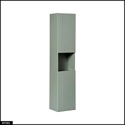 OTITEC Colonne de salle de bain - 30 x 140 cm - 2 portes - ROSEAU