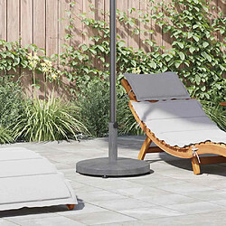 vidaXL Base de parasol extérieur Réglable Aspect bois gris foncé